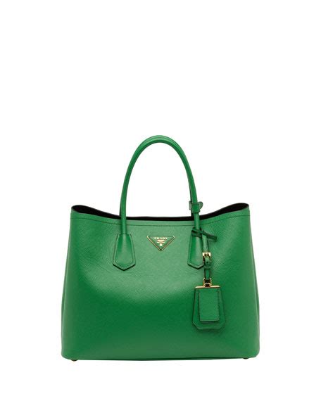 prada double bag green